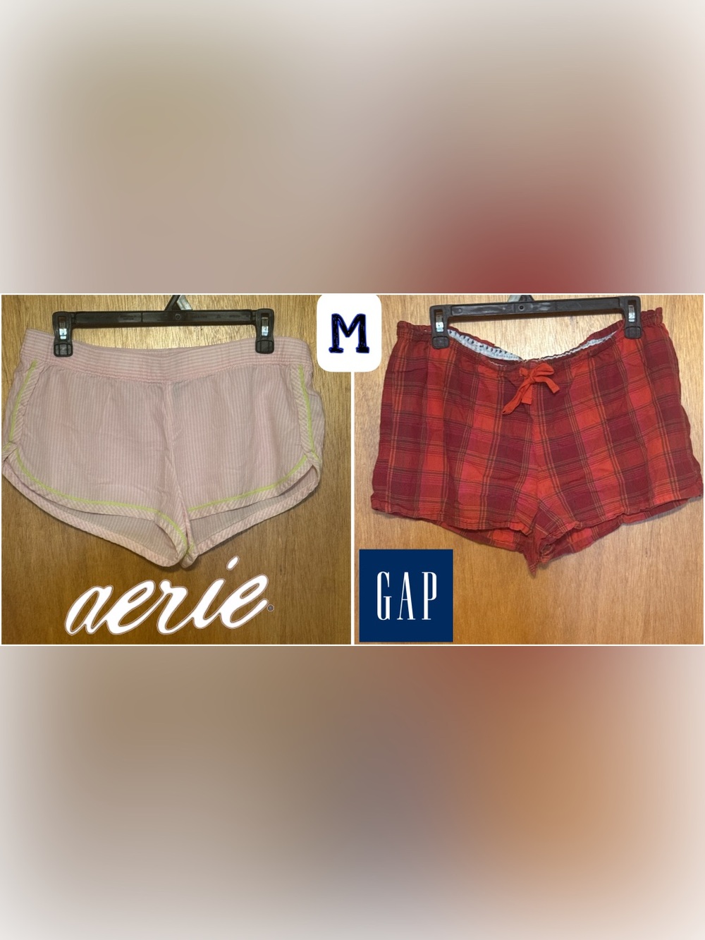 Women’s Sleep Pajama Lounge Boxer Shorts Bundle sz M aerie & Gap Body